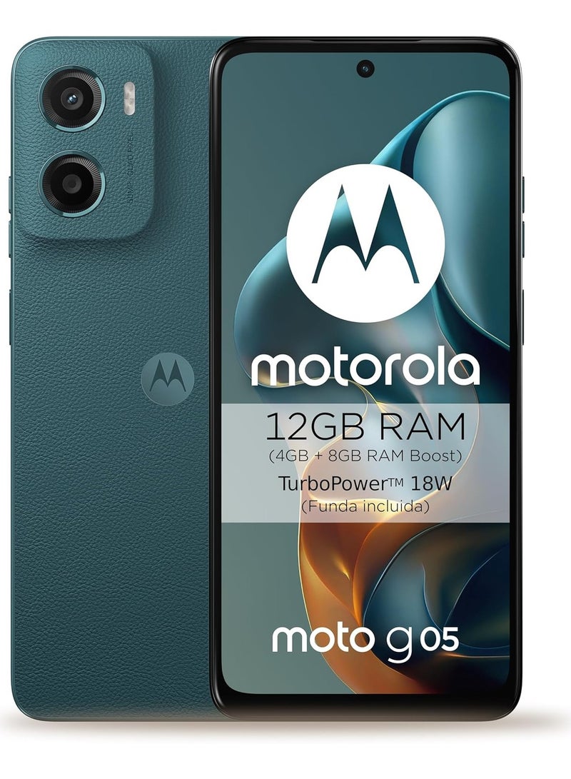 Motorola Moto G05 4G Dual-SIM  4GB RAM 64GB ROM  Forest Green - International Version - Image 1