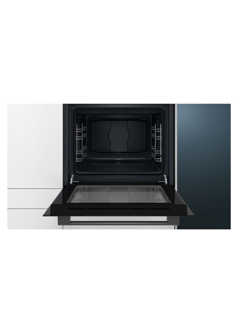 بوش 60x60 cm, Built-In Oven, 5 Heating Modes, Hydrolytic Self-Cleaning – HBF011BA1M Black HBF011BA1M black  - Image 2