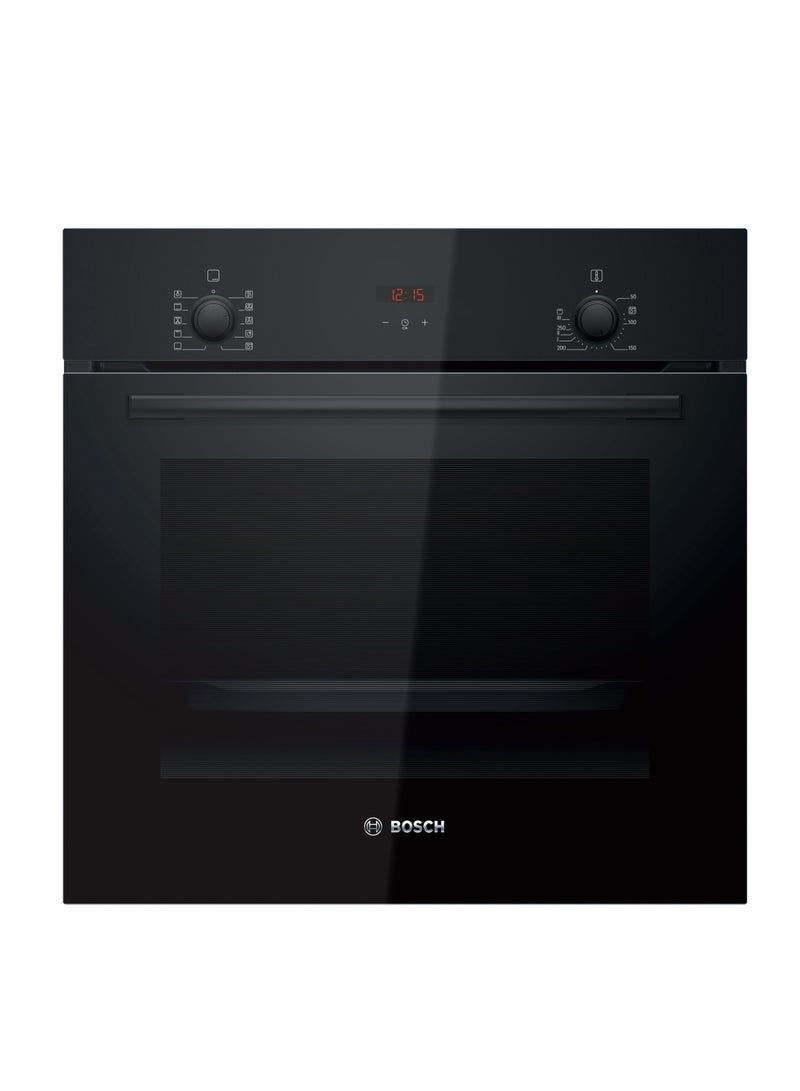 بوش 60x60 cm, Built-In Oven, 7 Heating Modes, Hydrolytic Self-Cleaning – HBF512BB1M Black HBF512BB1M black  - Image 1