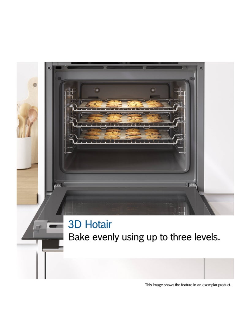 بوش 60x60 cm, Built-In Oven, 12 Cooking Modes, Telescopic Rails – HBJ559EB6M Black HBJ559EB6M black  - Image 3