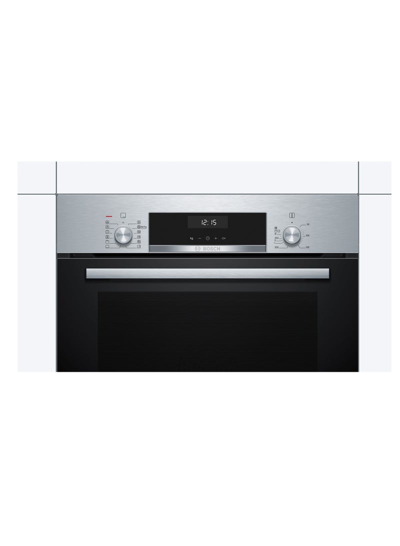 بوش 60x60 cm, Built-In Oven, Added Steam Function, EcoClean Direct – HIJ557YS3M Stainless Steel HIJ557YS3M black  - Image 2