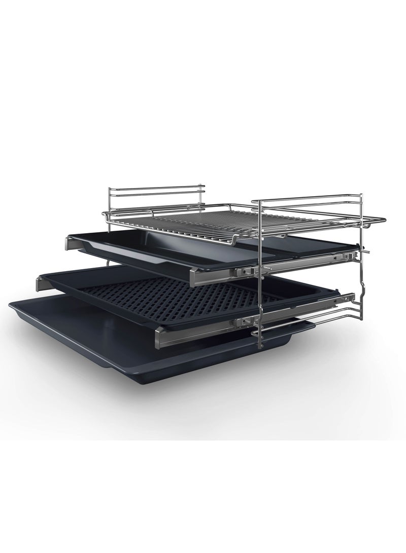 بوش 60x60 cm, Built-In Oven, Added Steam Function, EcoClean Direct – HIJ557YS3M Stainless Steel HIJ557YS3M black  - Image 3