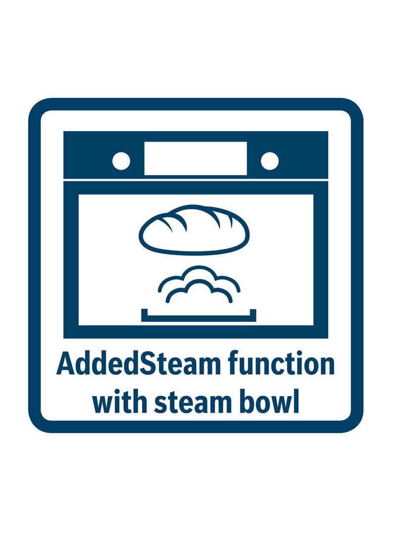 بوش 60x60 cm, Built-In Oven, Added Steam Function, EcoClean Direct – HIJ557YS3M Stainless Steel HIJ557YS3M black  - Image 5