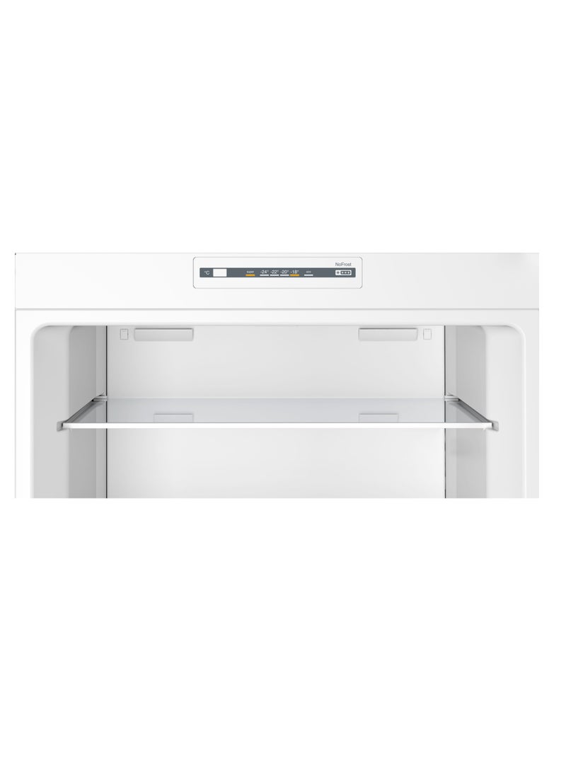 BOSCH 485L Gross 453L Net Capacity, Top Freezer Refrigerator, NoFrost, VitaFresh, SuperFreezing – KDN55NLE0M Stainless Steel 485 L 120 W KDN55NLE0M silver - Image 3