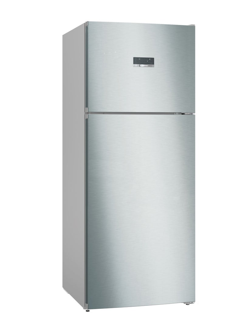 BOSCH 581 L Gross 542 L Net Capacity, Top-Freezer Refrigerator, NoFrost & VitaFresh, EasyAccess Shelf – KDN76XIE0M Brushed Steel 542 L 330 W KDN76XIE0M Silver  - Image 1