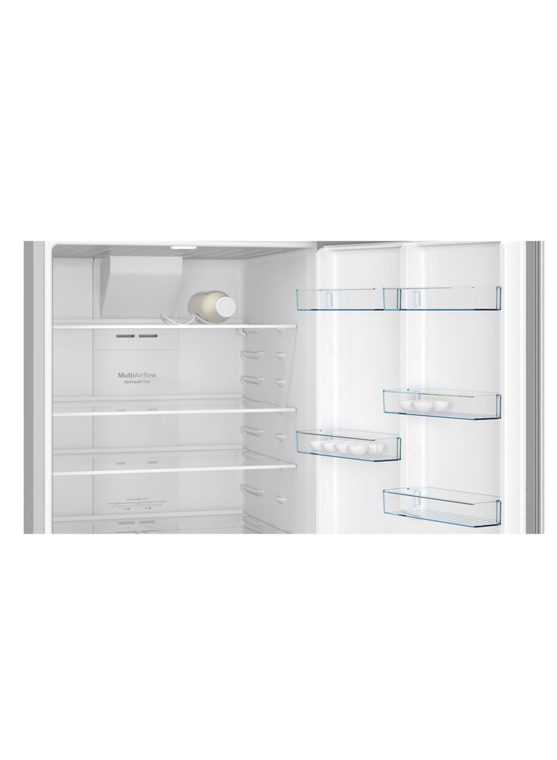 BOSCH 581 L Gross 542 L Net Capacity, Top-Freezer Refrigerator, NoFrost & VitaFresh, EasyAccess Shelf – KDN76XIE0M Brushed Steel 542 L 330 W KDN76XIE0M Silver  - Image 4