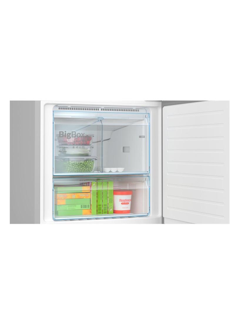 BOSCH 480 L Net Capacity, Bottom‑Freezer Refrigerator, NoFrost & VitaFresh, EasyAccess Shelf – KGN55VLE0M Stainless Steel Look 300 W KGN55VLE0M silver  - Image 5