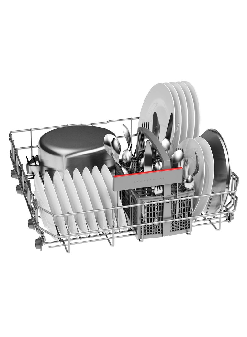 BOSCH 12 Place Settings, Freestanding Dishwasher, EcoSilence Drive, VarioDrawer – SMS4HMC25M Brushed Black Steel 2400 W SMS4HMC25M silver  - Image 5