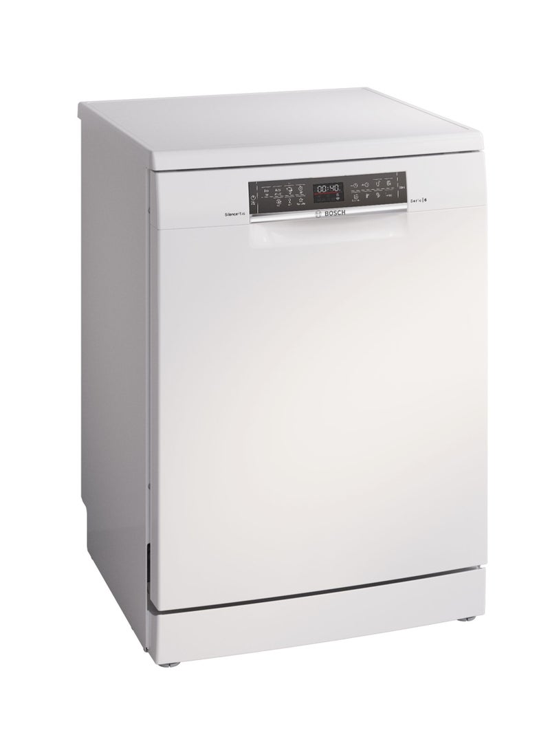 BOSCH 14 Place Settings, Freestanding Dishwasher, EcoSilence Drive, Home Connect – SMS6HMW76M White 2400 W SMS6HMW76M white  - Image 1