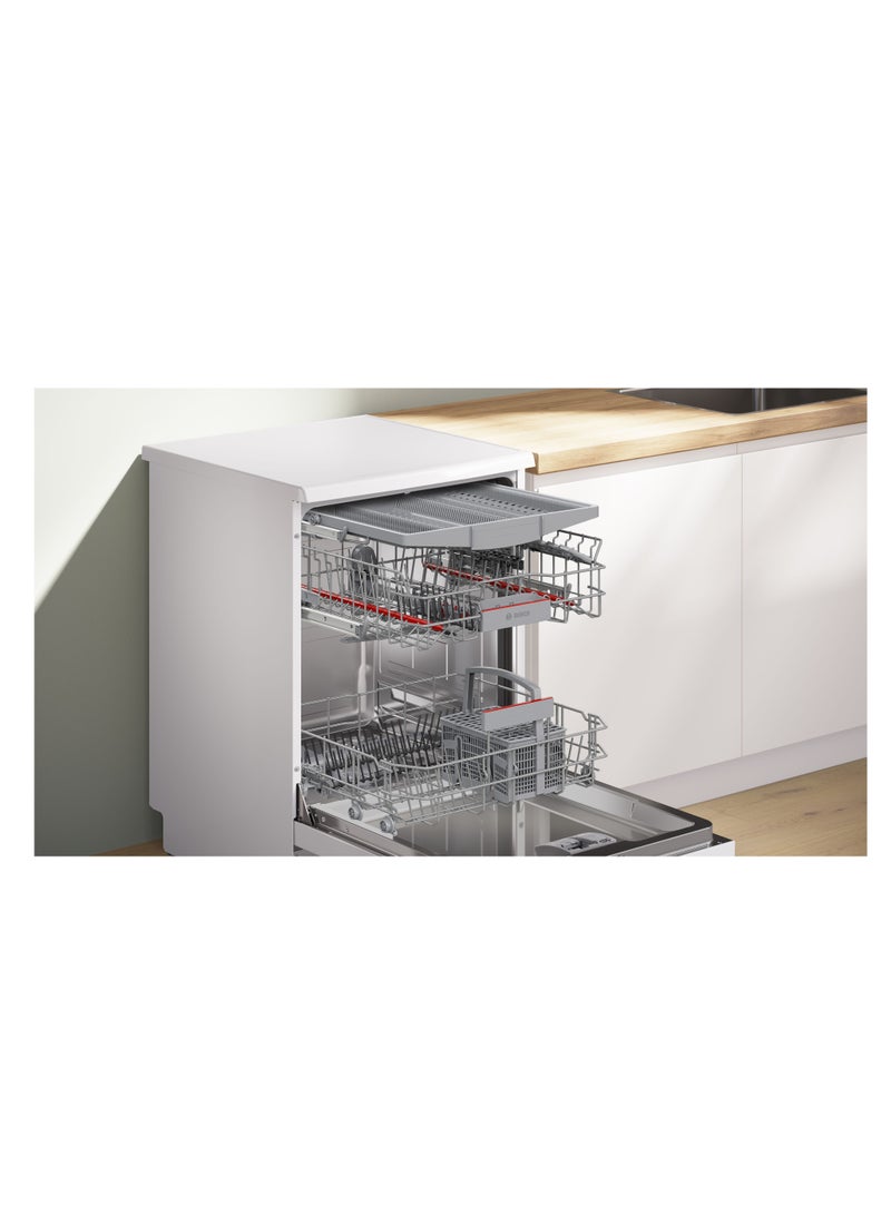 BOSCH 14 Place Settings, Freestanding Dishwasher, EcoSilence Drive, Home Connect – SMS6HMW76M White 2400 W SMS6HMW76M white  - Image 5