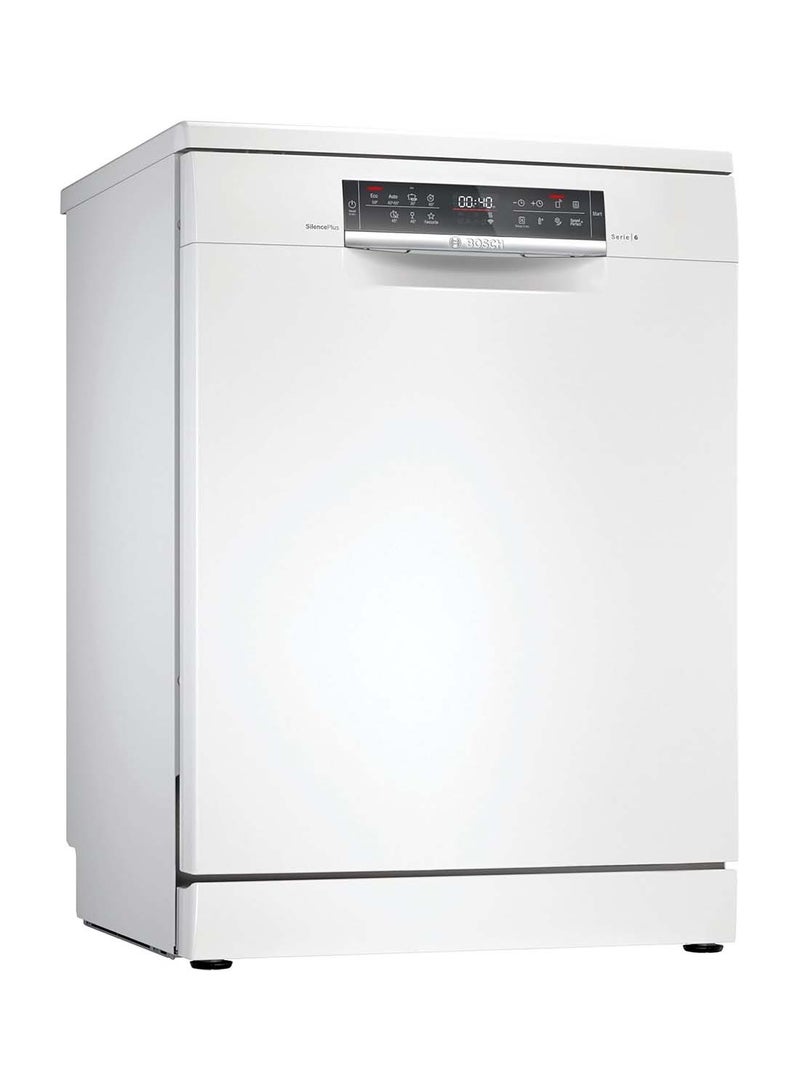 بوش Freestanding Dishwasher, 14 Place Settings, 7 Programs, Series 8, EcoSilence Drive, Home Connect, 2400 W, SMS6HMW76M White 2400 W SMS6HMW76M white - Image 1