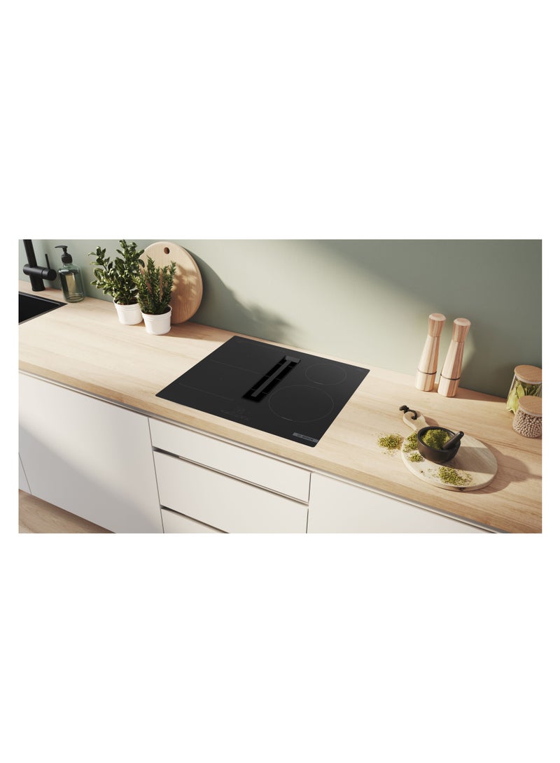 بوش 60 cm, Induction Hob with Integrated Extractor, 4‑Zone Touch Control & Booster – PVS601B16E Black PVS601B16E black  - Image 4