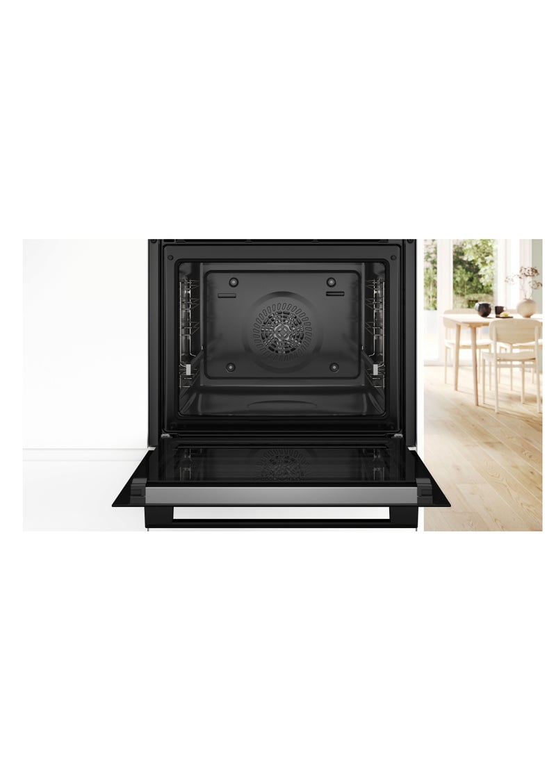 BOSCH 60x60 cm, Built-In Oven, Air Fry, Added Steam, Pyrolytic Cleaning – HRG272EB3 Black HRG272EB3M black - Image 2