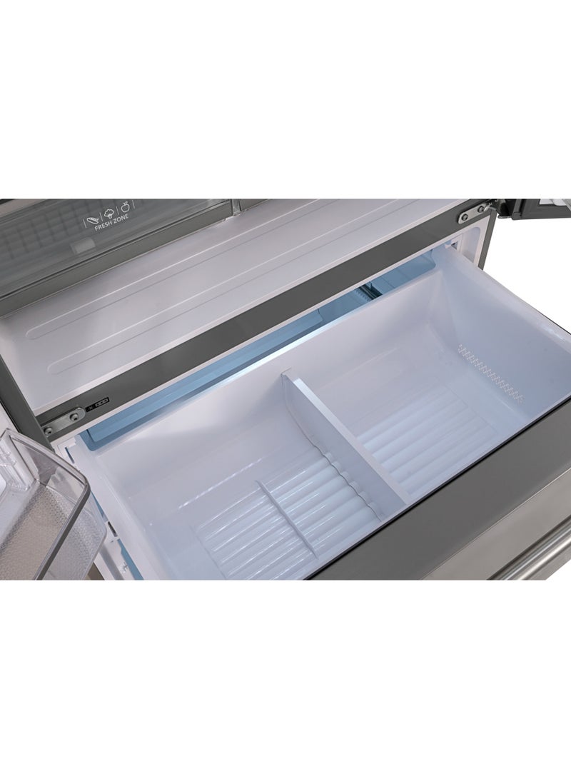 BLACK+DECKER 579L Capacity Freestanding Refrigerator, French Door - BXREF577NFFDISNX Inox Finish 150 W BXREF577NFFDISNX Inox  - Image 5