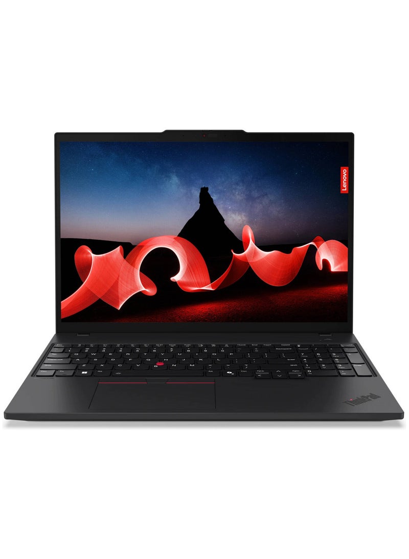 Lenovo Lenovo ThinkPad T16 Gen 3 Laptop, 16" WUXGA IPS Touch Display, Intel Core Ultra 7 155U Processor, 16GB RAM, 512GB SSD, Intel Graphics, English Backlit Keyboard, Windows 11 Pro, Black | 21MN00AHUS English Black  - Image 3