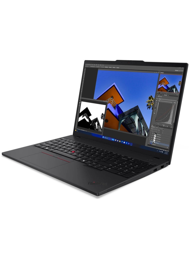 Lenovo Lenovo ThinkPad T16 Gen 3 Laptop, 16" WUXGA IPS Touch Display, Intel Core Ultra 7 155U Processor, 16GB RAM, 512GB SSD, Intel Graphics, English Backlit Keyboard, Windows 11 Pro, Black | 21MN00AHUS English Black  - Image 2