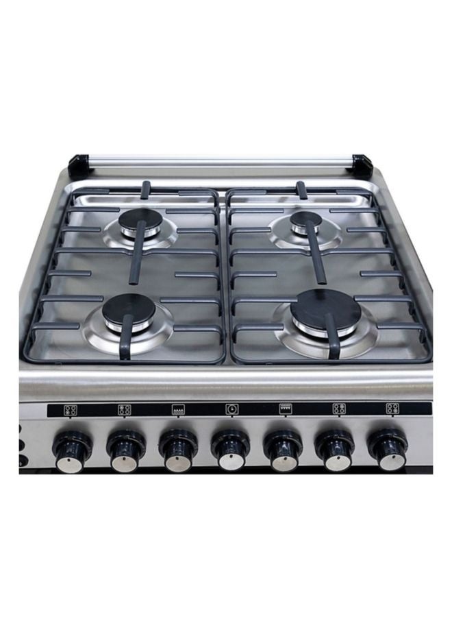 BLACK+DECKER 60 CM, Freestanding Gas Cooker, 4 Gas Burners, Button Ignition, Gas Grill & Gas Oven - BXOFG604.002PZOX Inox Finish BXOFG604.002PZOX Inox  - Image 2