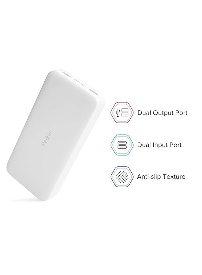 Xiaomi 20000 mAh Renewed - 20000mAh Power Bank WHITE  - Image 2