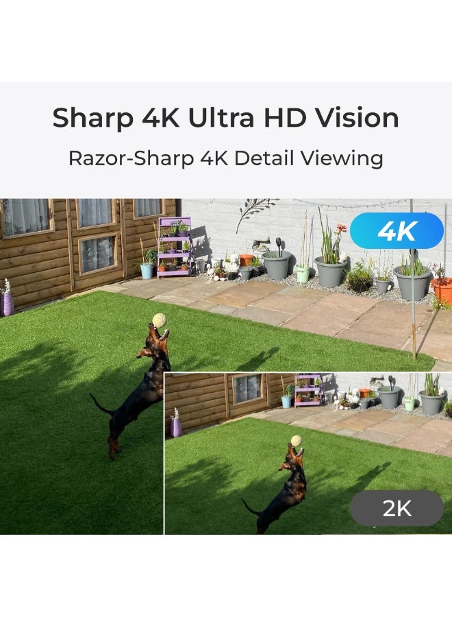 ريولينك كاميرا أرجوس تتبع 4K مزدوجة العدسة مع واي فاي تعمل بالطاقة الشمسية/البطارية مع تتبع تلقائي، 4K 8MP Ultra HD، بان، ميل و 6X زوم هجين، رؤية ليلية ملونة، 5/2.4 جيجاهرتز واي فاي مزدوج النطاق، مقاومة للعوامل الجوية IP65 - Image 4