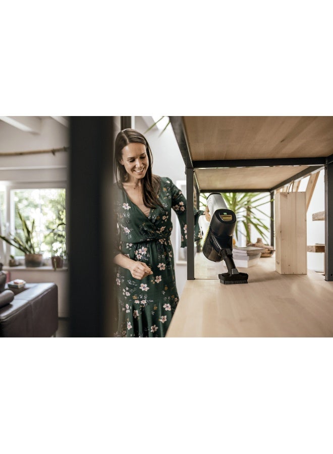 كارشر مكنسة كهربائية لاسلكية VC 6 من ourFamily، 50 دقيقة زمن تشغيل، طاقة من مرحلتين، فلتر HEPA، فوهة LED - Image 3