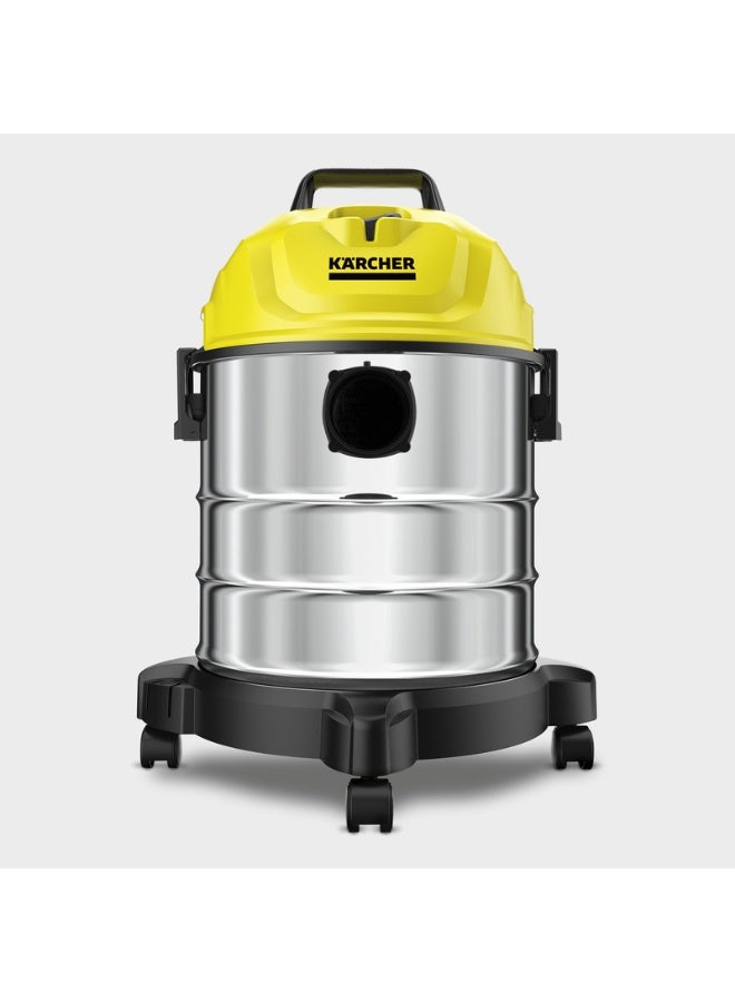 كارشر WD 1 s Classic Wet And Dry Vacuum Cleaner, 18L Stainless Steel Tank, 1300W, Blower Function 200 W 10983240 - Image 3