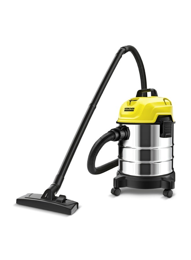 كارشر WD 1 s Classic Wet And Dry Vacuum Cleaner, 18L Stainless Steel Tank, 1300W, Blower Function 200 W 10983240 - Image 2