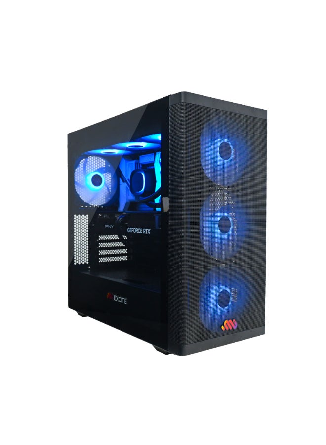 ام اي اكسايت بي سي العاب بمعالج Core i5 14400F/ذاكرة وصول عشوائي (RAM) سعة 32 جيجابايت DDR5/قرص تخزين SSD سعة 1 تيرابايت/بطاقة رسومات Nvidia GeForce RTX 5070 Ti/نظام التشغيل ويندوز 11 برو/ - Image 1