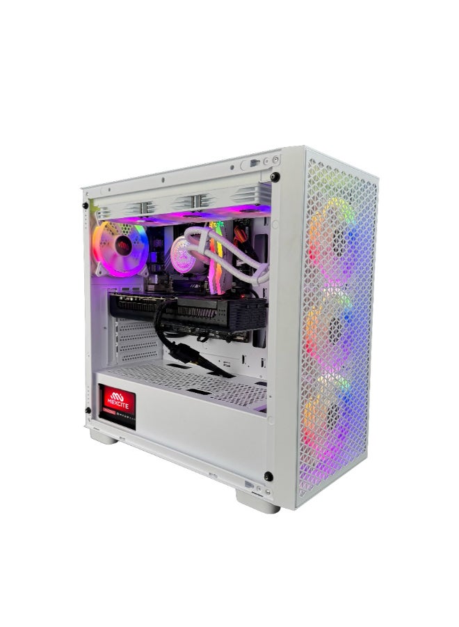 ام اي اكسايت بي سي العاب بمعالج Core i7 14700K/ذاكرة وصول عشوائي (RAM) سعة 32 جيجابايت DDR5/قرص SSD سعة 1 تيرابايت/بطاقة رسومات Nvidia GeForce RTX 5070/نظام التشغيل ويندوز 11 برو/ - Image 1