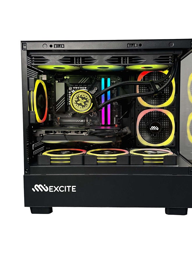 MI Excite Gaming PC With Ultra 5 225F Processor/32GB RAM DDR5/ 1TB SSD// Nvidia GeForce RTX 5060 Ti Graphics/ Windows 11 Pro/ Black  - Image 2