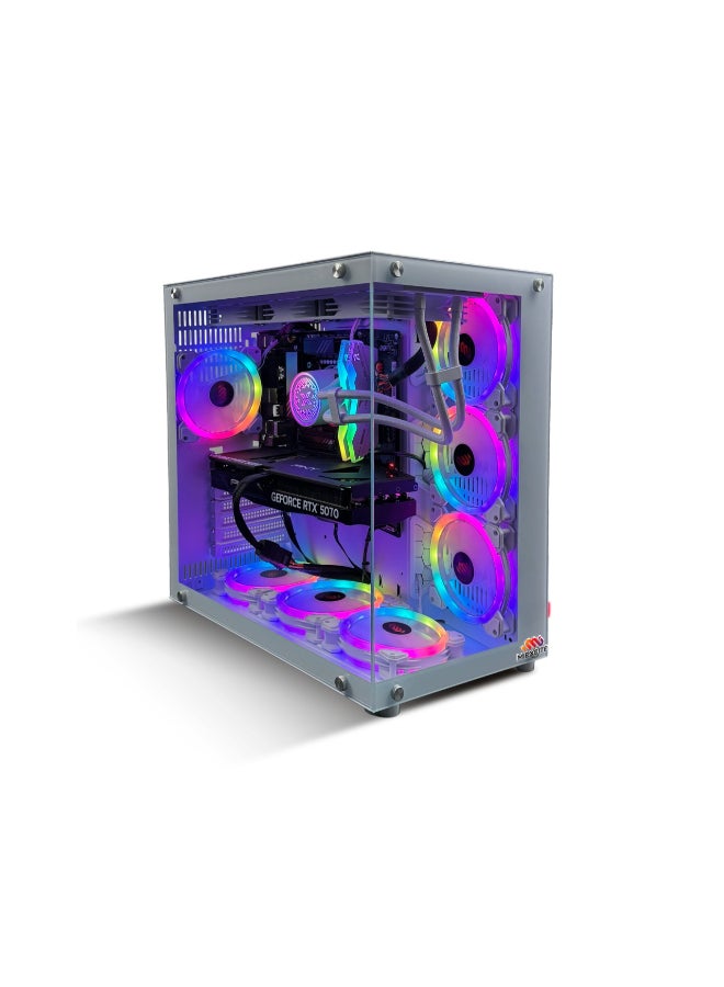 MI Excite Gaming PC With Core Ultra 5-225F Processor/32GB RAM DDR5/ 1TB SSD/12GB Nvidia GeForce RTX 5070 Graphics/ Windows 11 Pro/ White - Image 1