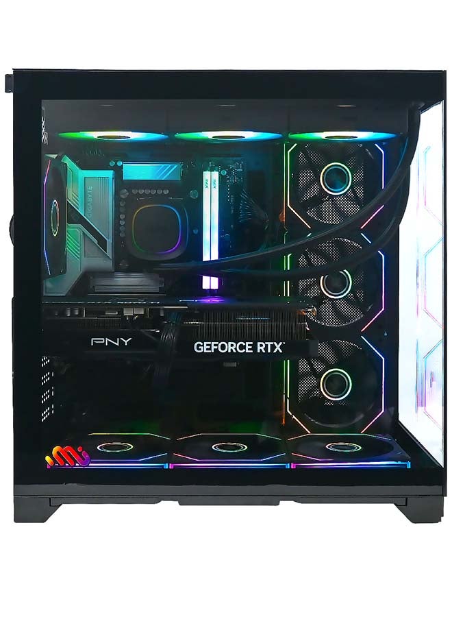 MI Excite Gaming PC With Ryzen 7 7800X3D Processor/32GB RAM DDR5/ 1TB SSD/12GB Nvidia GeForce RTX 5070 Graphics/ Windows 11 Pro/ Black - Image 2