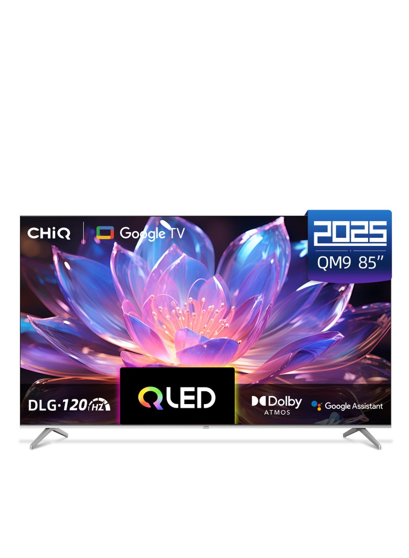 تشيك تلفاز ذكي، 85 بوصة، QLED، 4 كابل HDMI، 2USB، RAM2GB، 16GB، حافة رفيعة - U85QM9S - Image 1