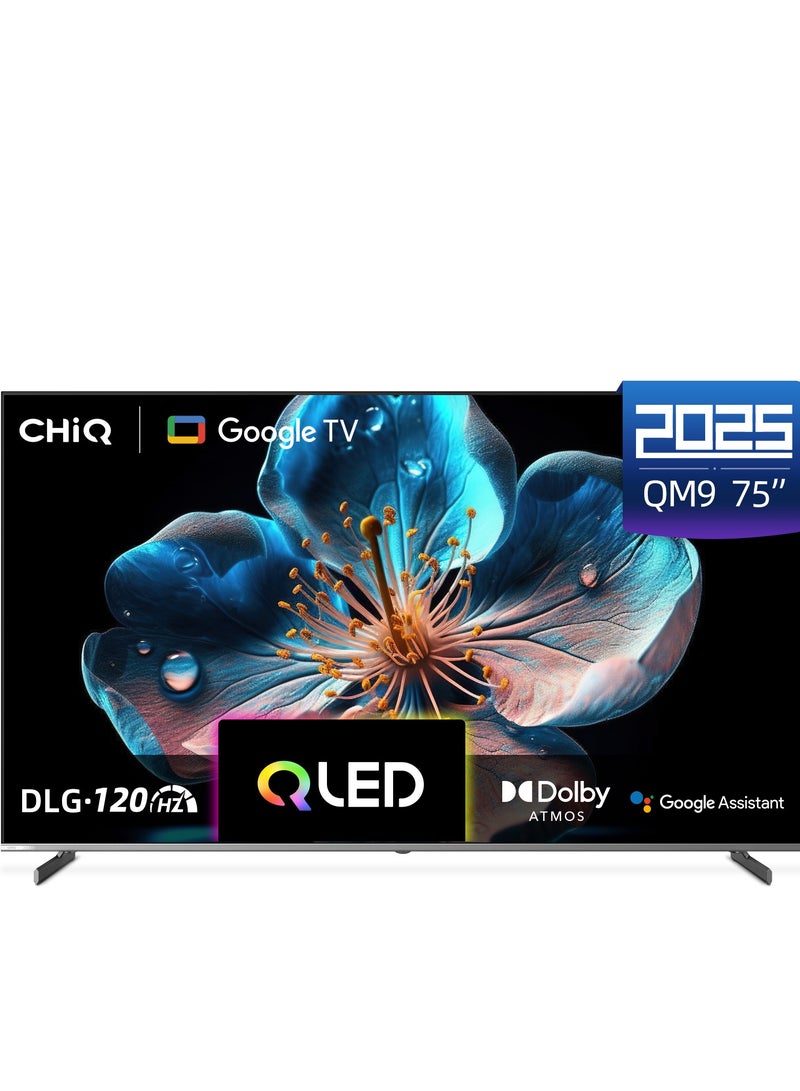 تشيك تلفاز ذكي، 75 بوصة، QLED، 4 كابل HDMI، 2USB، RAM2GB، 16GB، حافة رفيعة - U75QM9S - Image 1