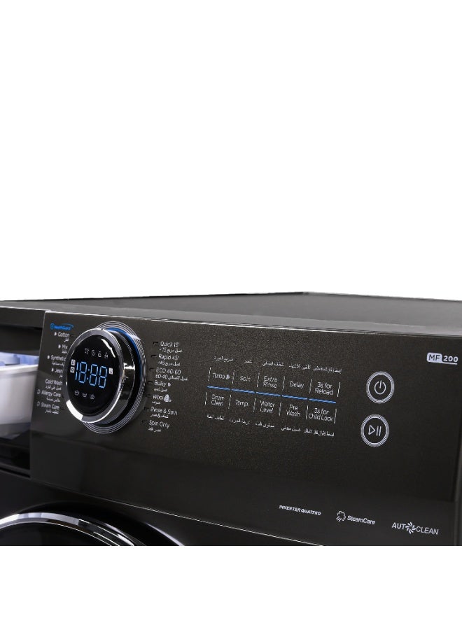 مديا Washing Machine 9kg 1400 RPM - MF200W90B Titanium Gray  - Image 1