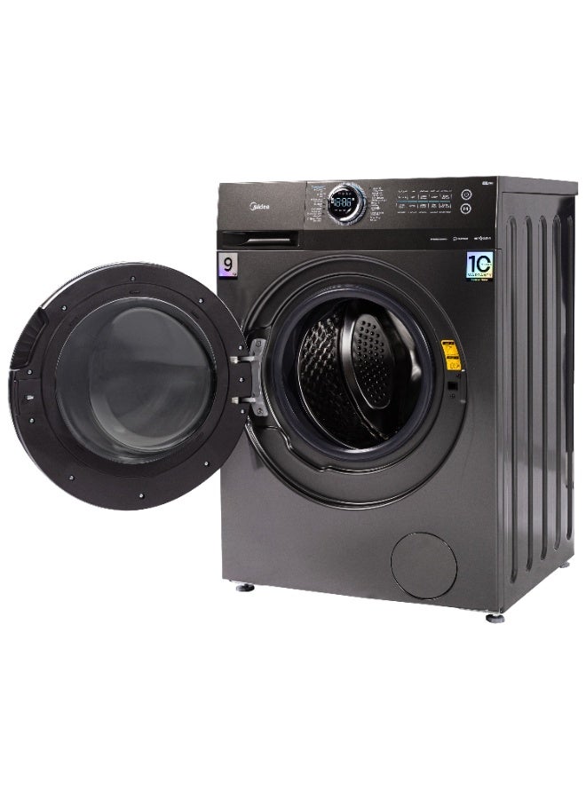 مديا Washing Machine 9kg 1400 RPM - MF200W90B Titanium Gray  - Image 2