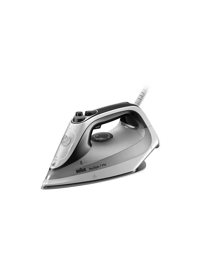 BRAUN Tex Style 7 Pro  Dry And Steam Iron, Eloxal Plus Soleplate 300 m³ 2900 W SI7149WB Black/White  - Image 1