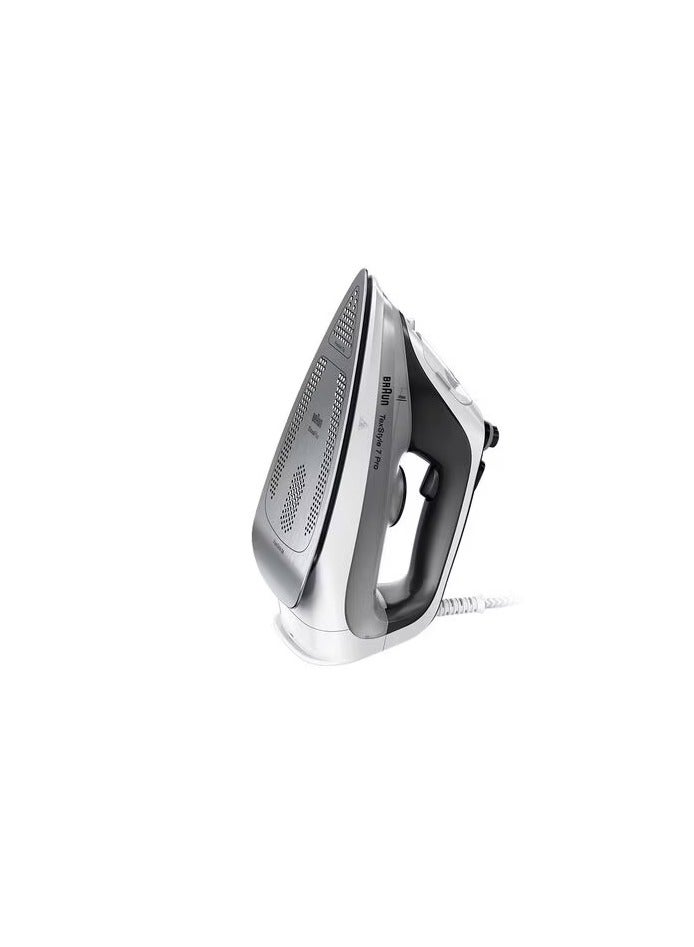 BRAUN Tex Style 7 Pro  Dry And Steam Iron, Eloxal Plus Soleplate 300 m³ 2900 W SI7149WB Black/White  - Image 3