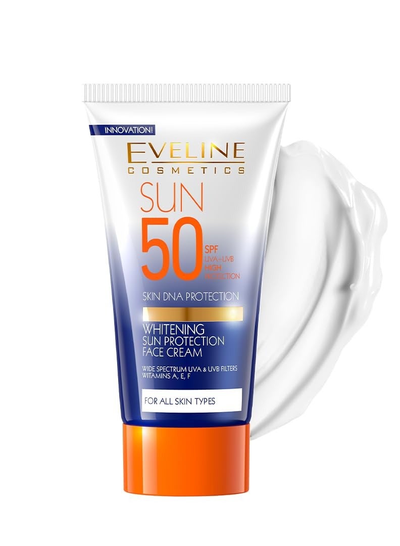 Eveline Sunscreen SPF 50 For Lightening All Skin Types - 50ml - Image 2