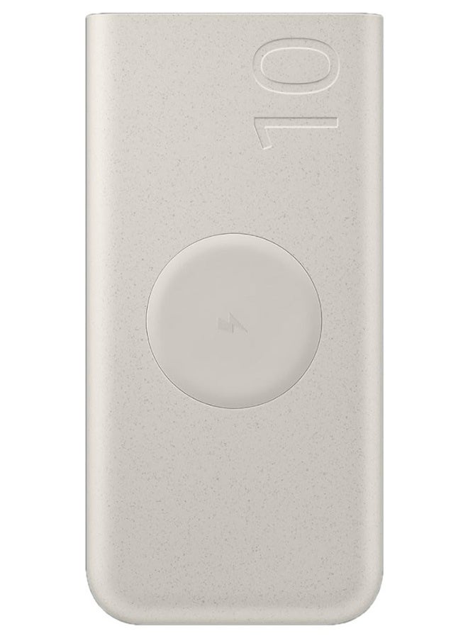 Samsung 10000 mAh Power Bank Battery Pack 25W With Two Type C Ports Beige-10 - Image 2