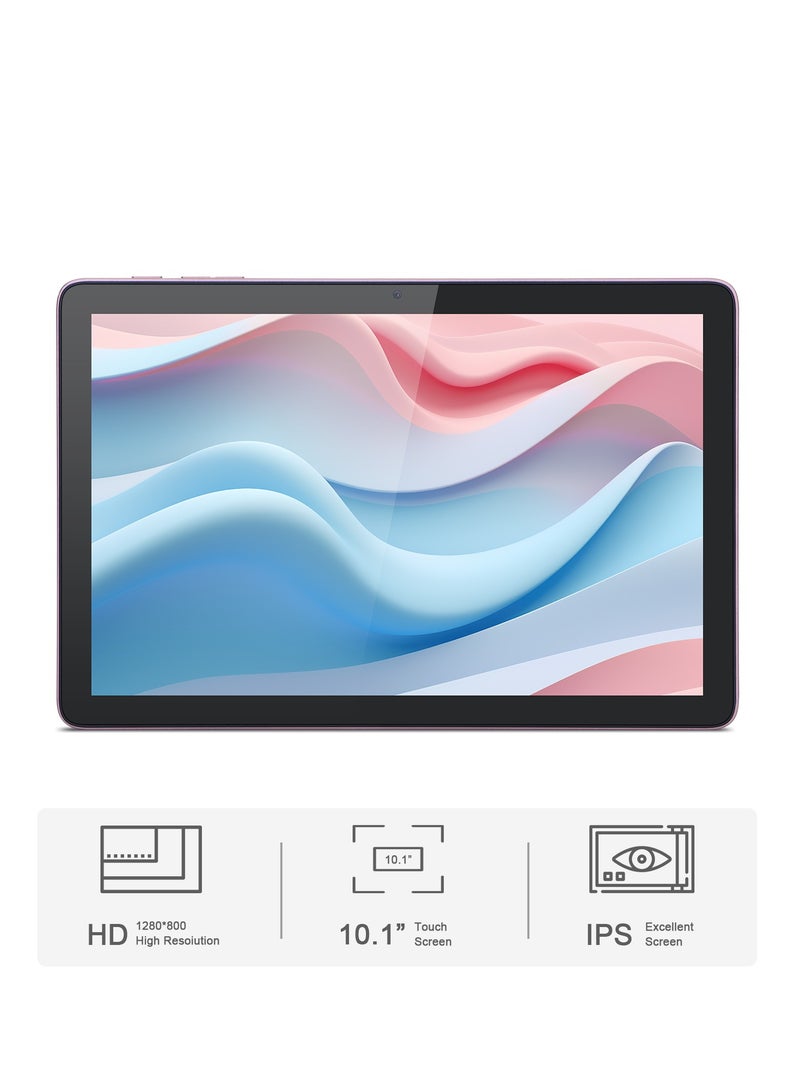 سي آيديا 10.1-Inches Tablet, Android Tab, 5G Tablet Dual SIM 8GB RAM 1TB, 10000mAh Battery With Bluetooth Keyboard, Mouse And Speaker CM8800plus - Pink  - Image 2