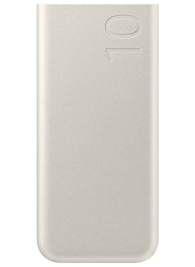 Samsung 10000 mAh Power Bank Fast Charging Battery Pack 25W With Dual Type C Ports Beige-100 - Image 1