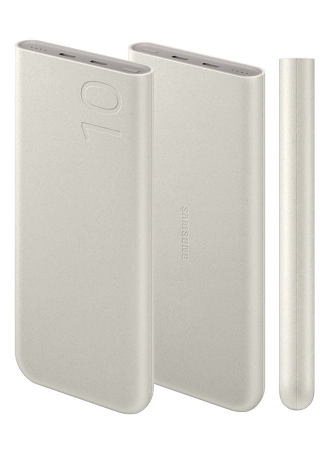 Samsung 10000 mAh Power Bank Fast Charging Battery Pack 25W With Dual Type C Ports Beige-100 - Image 2