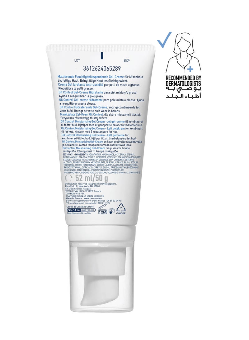 CeraVe Oil Control Moisturising Gel-Cream For Oily Skin 52ml  - Image 2