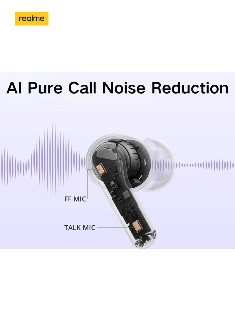 Buds T200 Premium ANC Earbuds. Hi-Res Audio, Dual Connect, IP55, 3D Audio, 30H Battery. Your Sound, Uninterrupted. Snowy White image 11