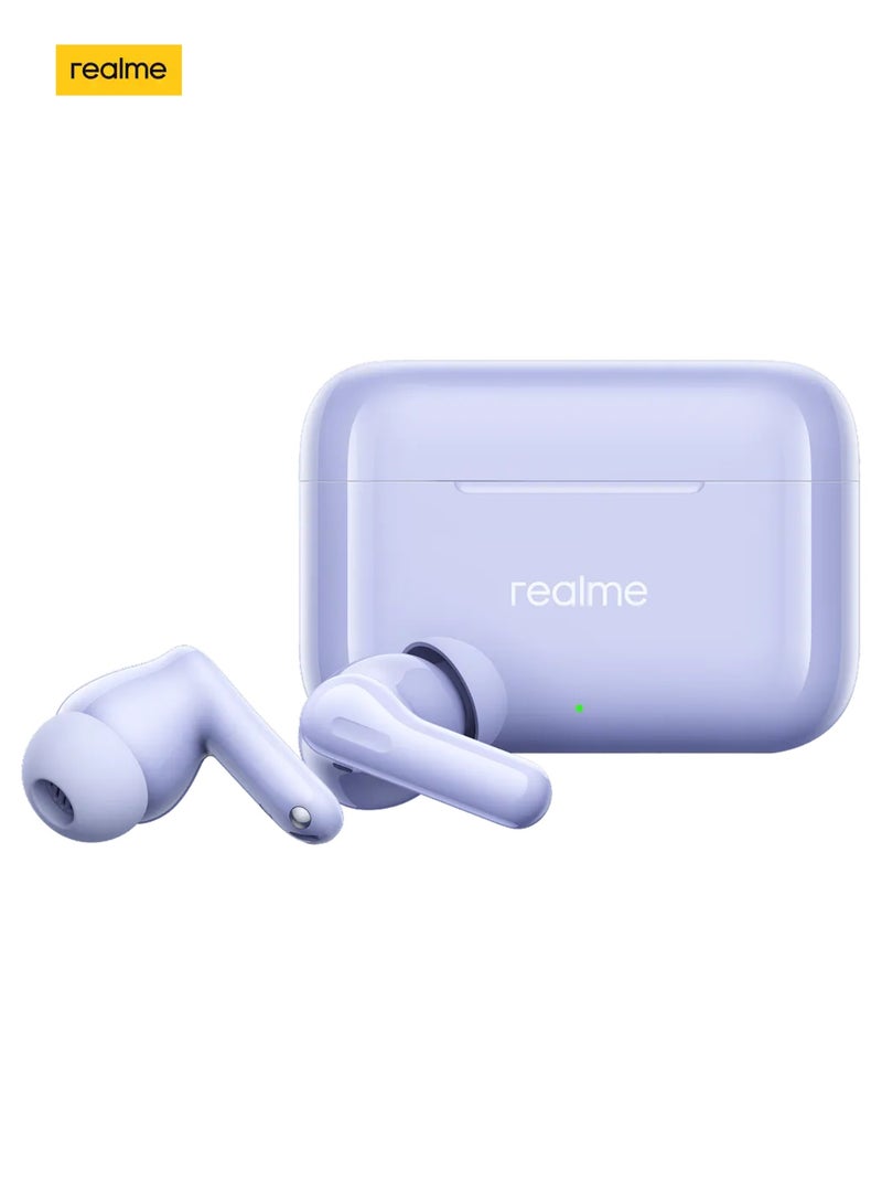 ريل مي Buds T200 Premium ANC Earbuds. Hi-Res Audio, Dual Connect, IP55, 3D Audio, 30H Battery. Your Sound, Uninterrupted. purple - Image 2