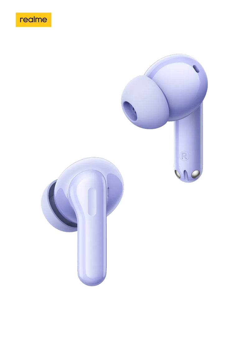ريل مي Buds T200 Premium ANC Earbuds. Hi-Res Audio, Dual Connect, IP55, 3D Audio, 30H Battery. Your Sound, Uninterrupted. purple - Image 4