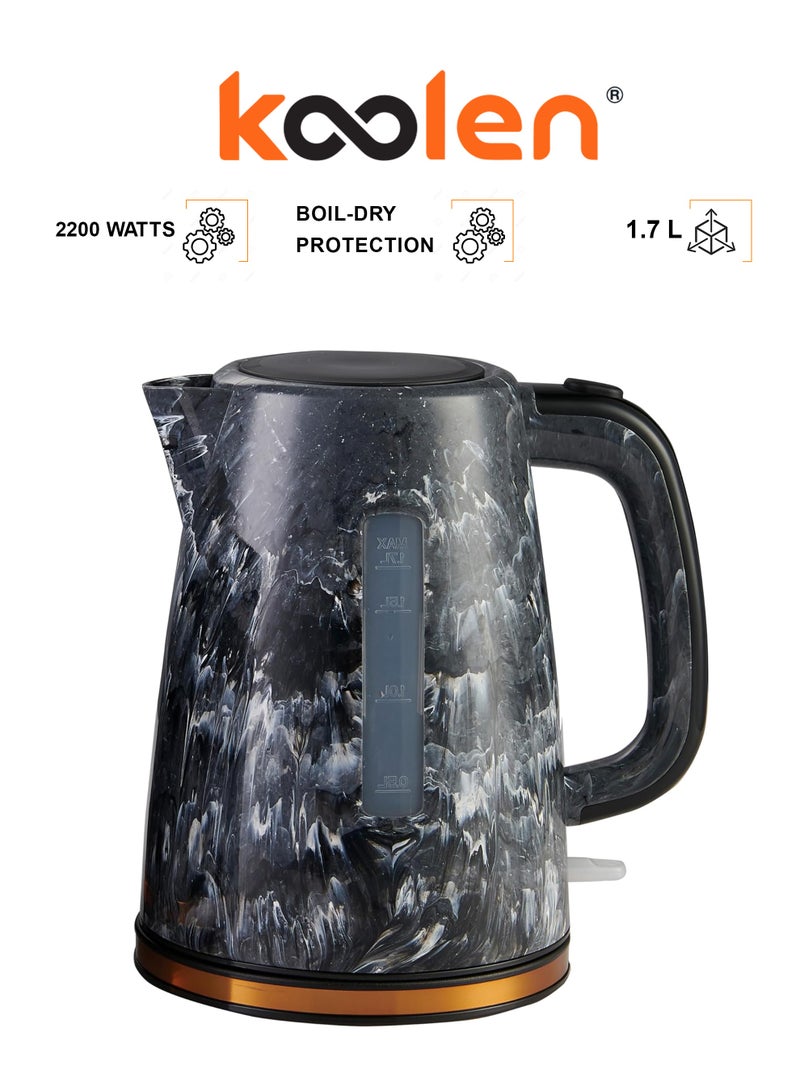KOOLEN Electric Kettle 1.7 L 2200 W 800102037 Black Marble - Image 1