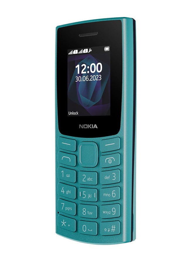 NOKIA Renewed - 105 Single SIM Keypad Phone Cyan - International Version - Image 5
