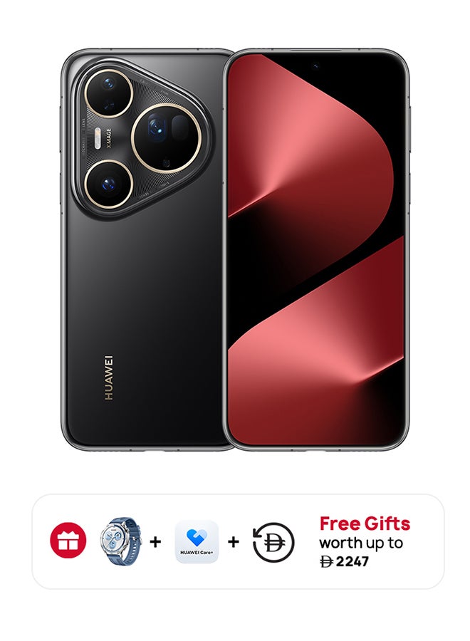 HUAWEI Pura 80 Ultra Dual SIM Golden Black 16GB RAM 512GB + Huawei Watch GT5 + 15 months Huawei Care+ - Middle East Version - Image 1