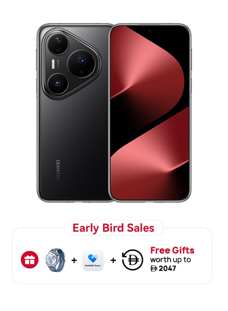 HUAWEI Pura 80 Pro Dual SIM Glazed Black 12GB RAM 512GB + Huawei Watch GT5 + 15 months Huawei Care+ - Middle East Version [With Early Bird Sale]  - Image 1